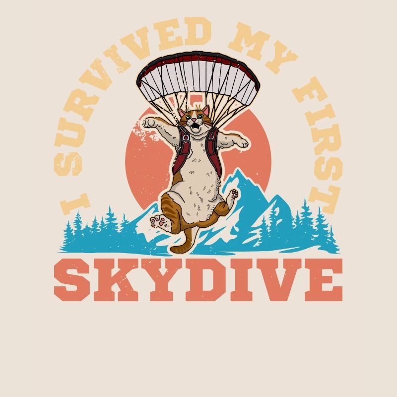 Catdiver Skydiver Skydiving paraglider flying