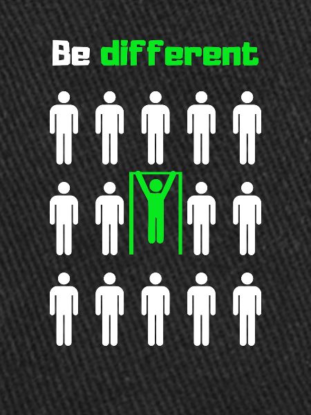 Be different, train