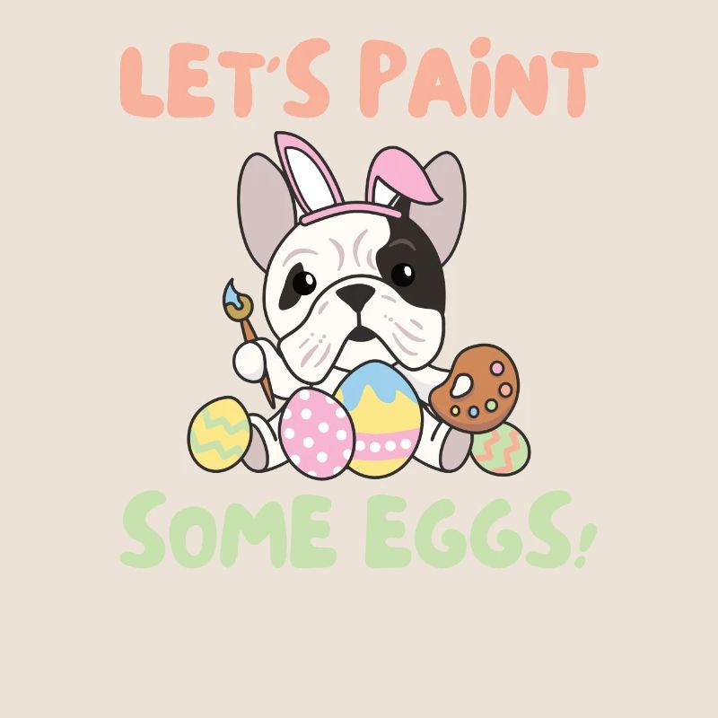 cute dogs for Easter Bulldog