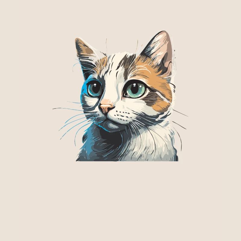 Dessin de chat mignon