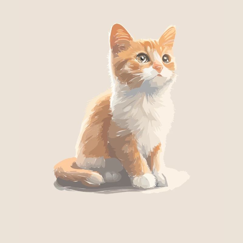 Dessin de chat mignon