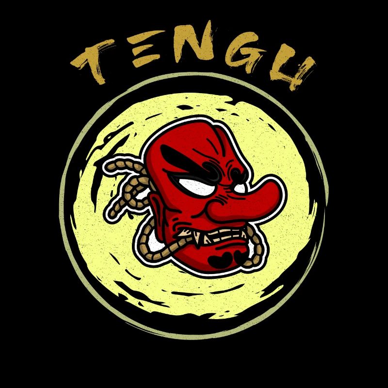 Masque japonais Tengu Hannya Kitsune