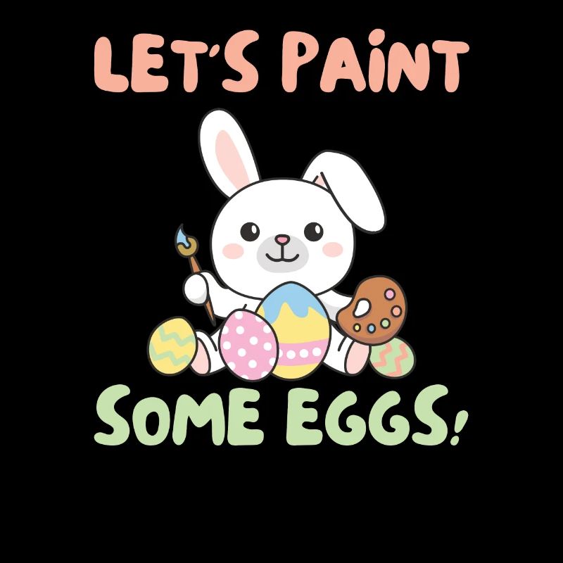 cute bunnies for Easter with Easter eggs bunny