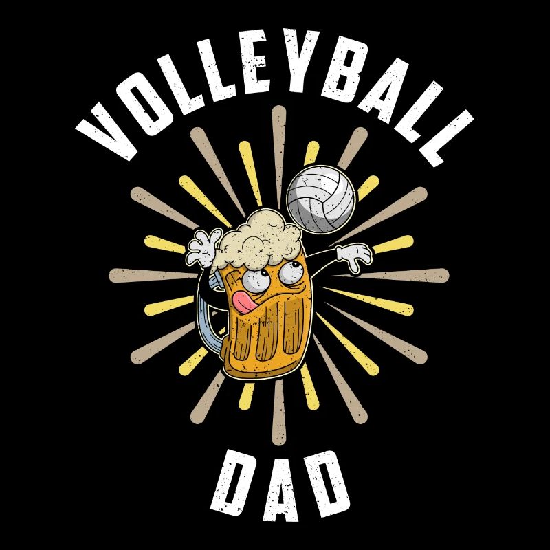 Volleyball Bier Biertrinker Volleyballtrainer