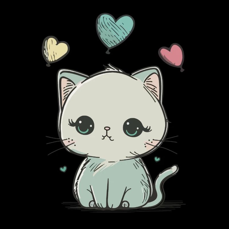 mignon petit chat Doodle