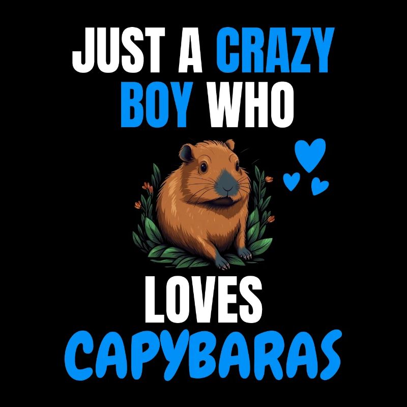 Crazy Boy Capybara Cadeau