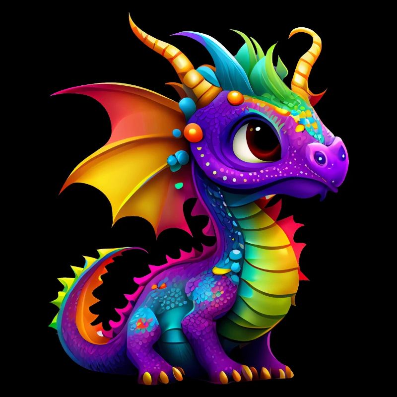 Süßer kleiner Drache