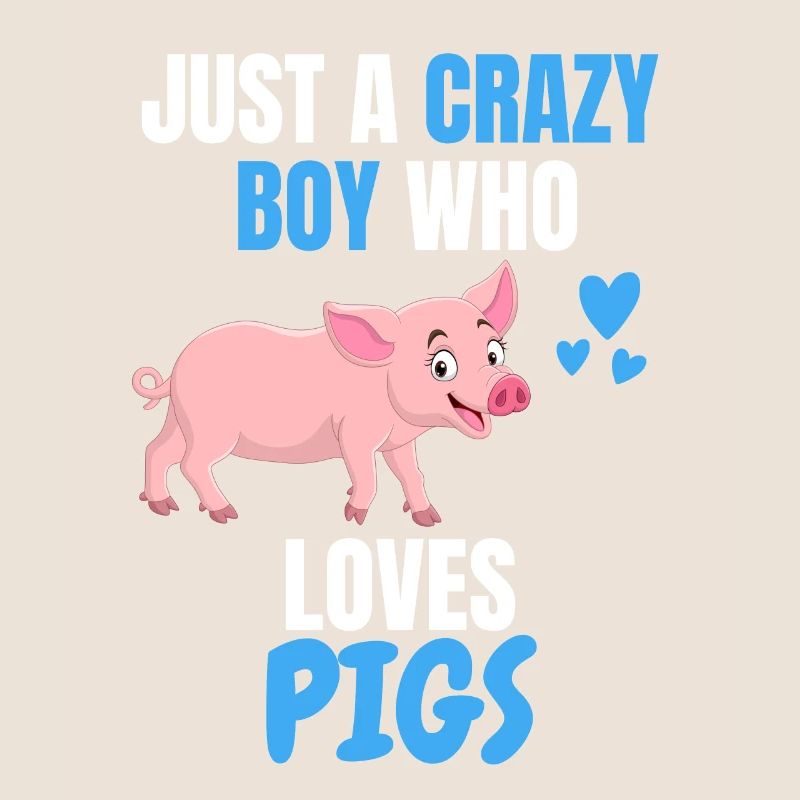 Fermier d’animaux de ferme Garçons Cadeau Cochon