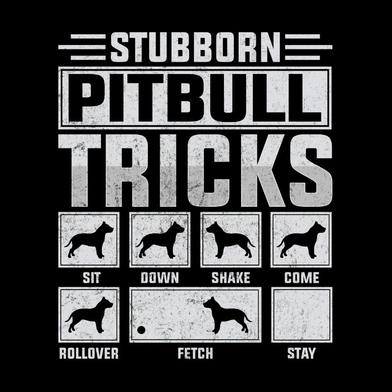 Stubborn pitbull tricks