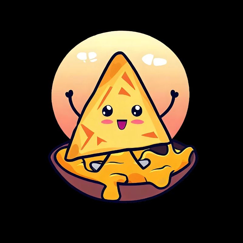 Nacho chip in creamy cheese bath