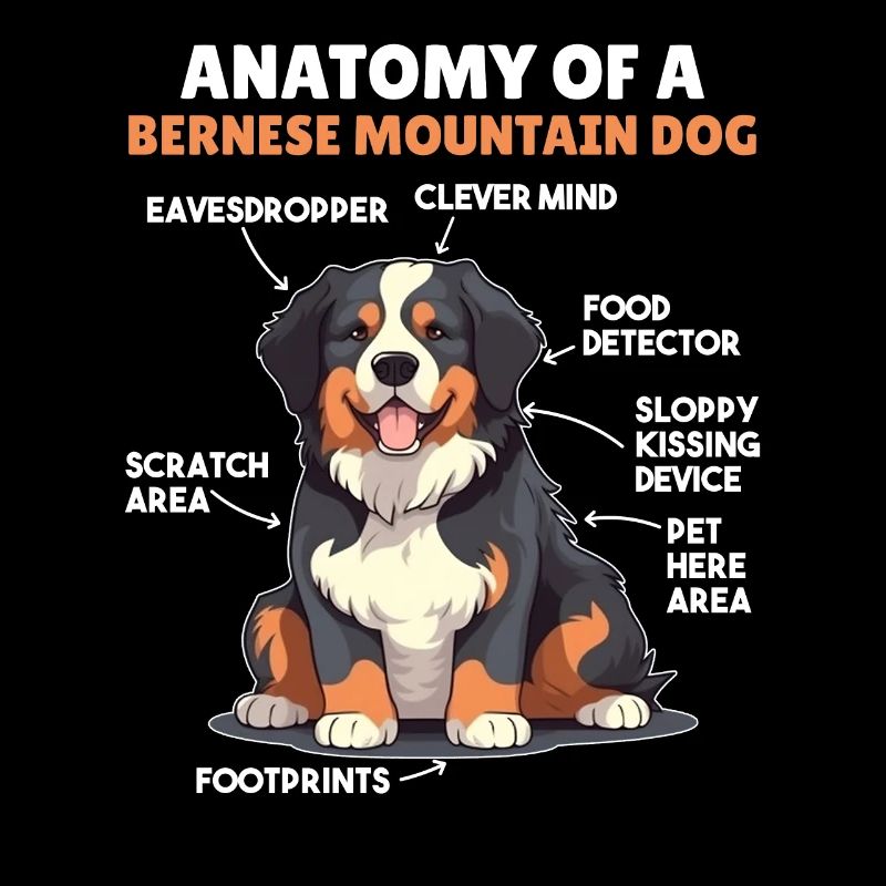 Explication du chien Anatomie d’un bouvier bernois