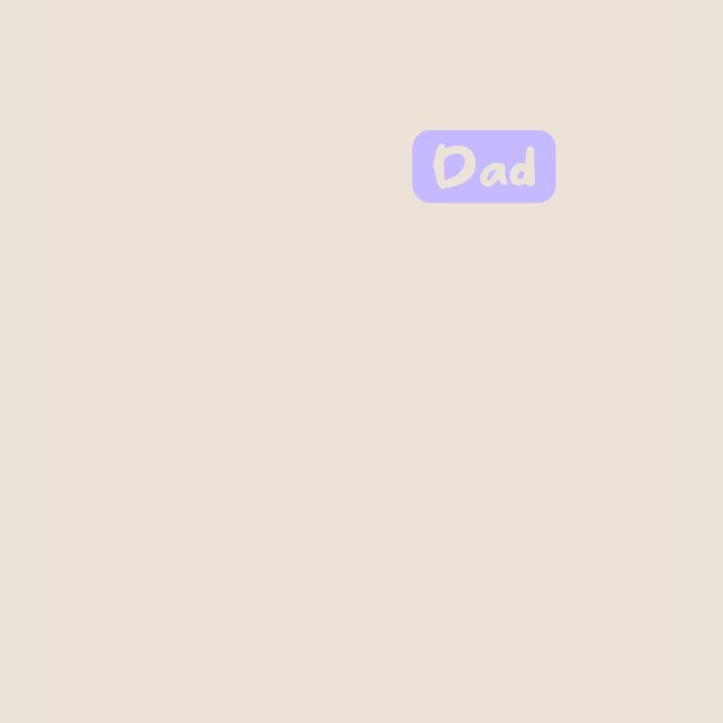 Bouclier de lettrage de papa