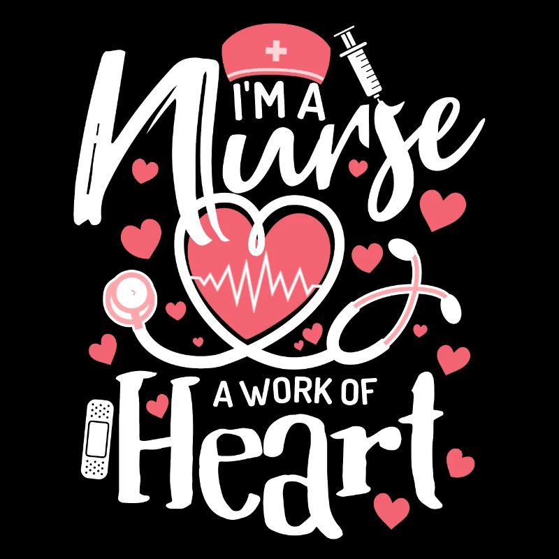 Krankenschwester eine Arbeit des Herzens