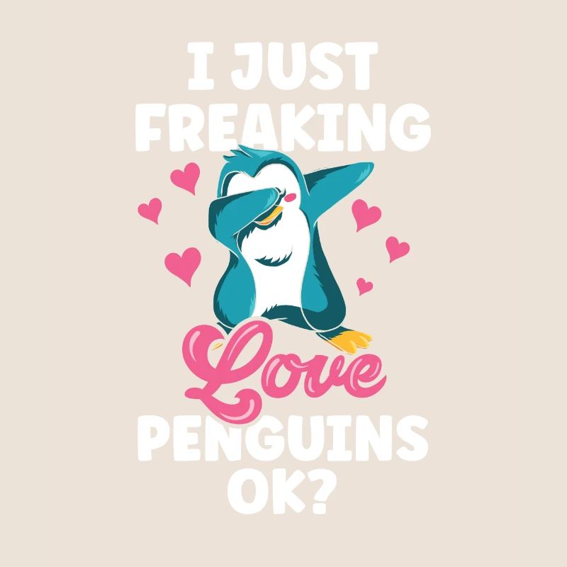 Ich Liebe Pinguine Einfach Ok Pinguin Tier Süß