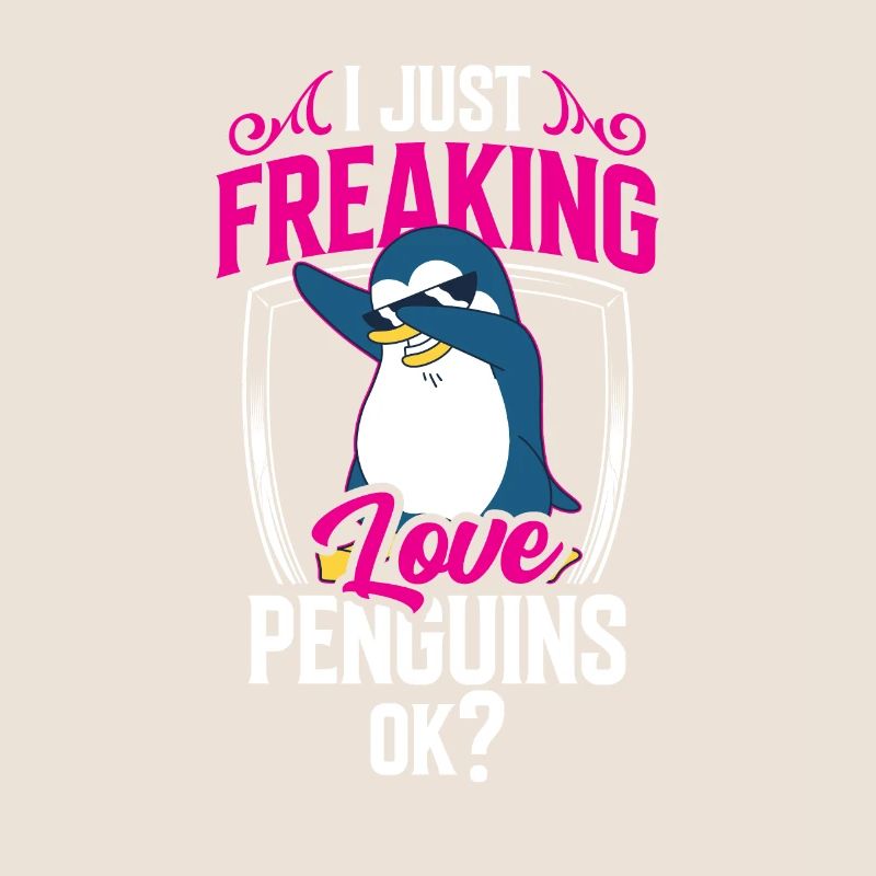 Ich Liebe Pinguine Einfach Ok Tier Pinguin Süß