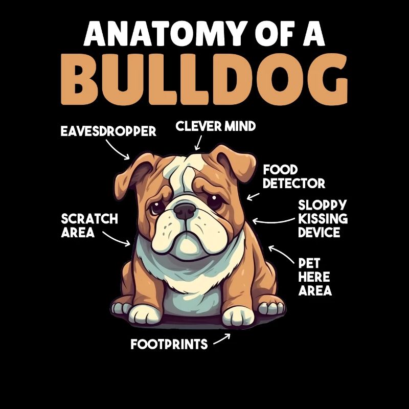 Explication du chien Anatomie d’un bouledogue