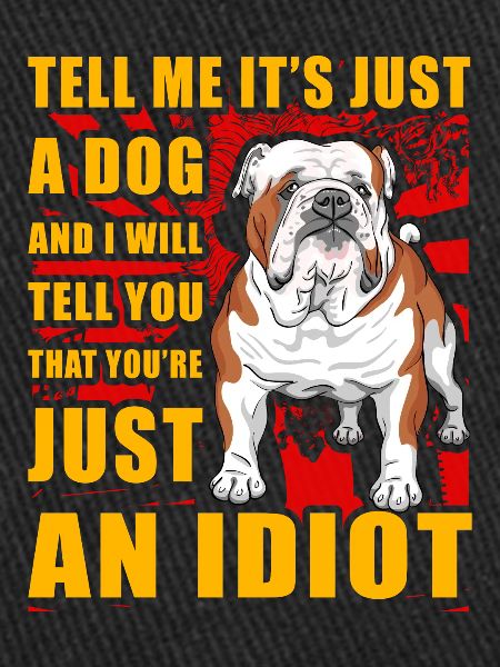 Bouledogue anglais drôle de dicton