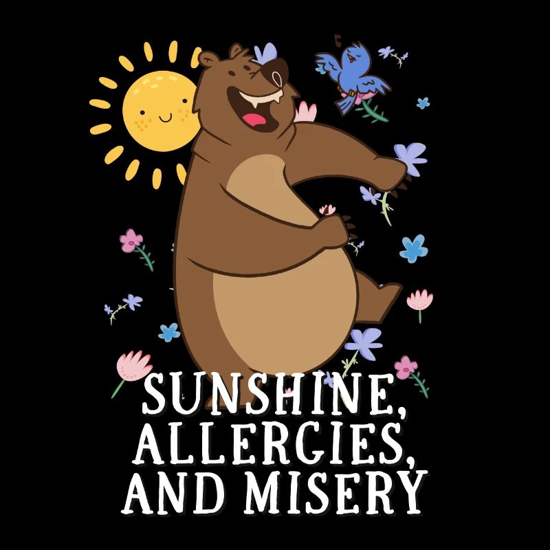 Soleil, allergies et misère Allergiker Spruch