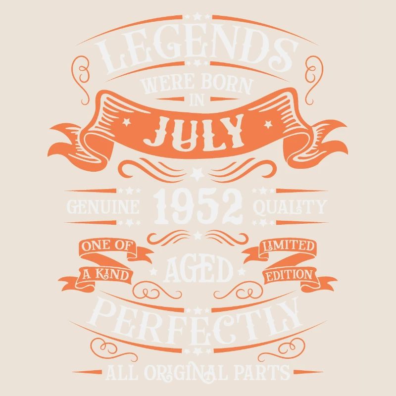 Juli 1952 Geburtstag Vintage
