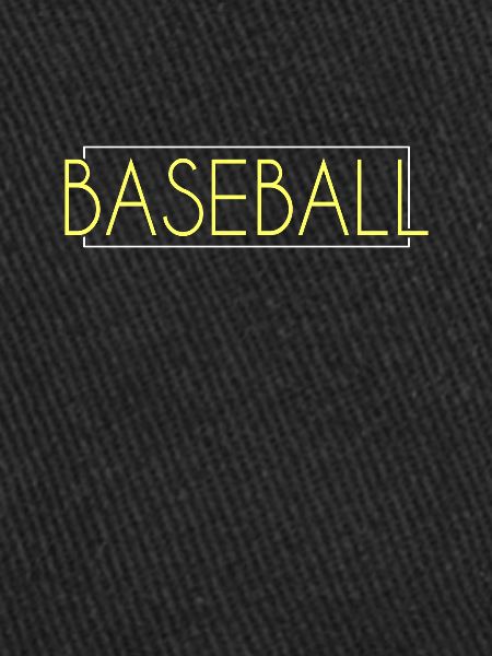 Baseball lettering