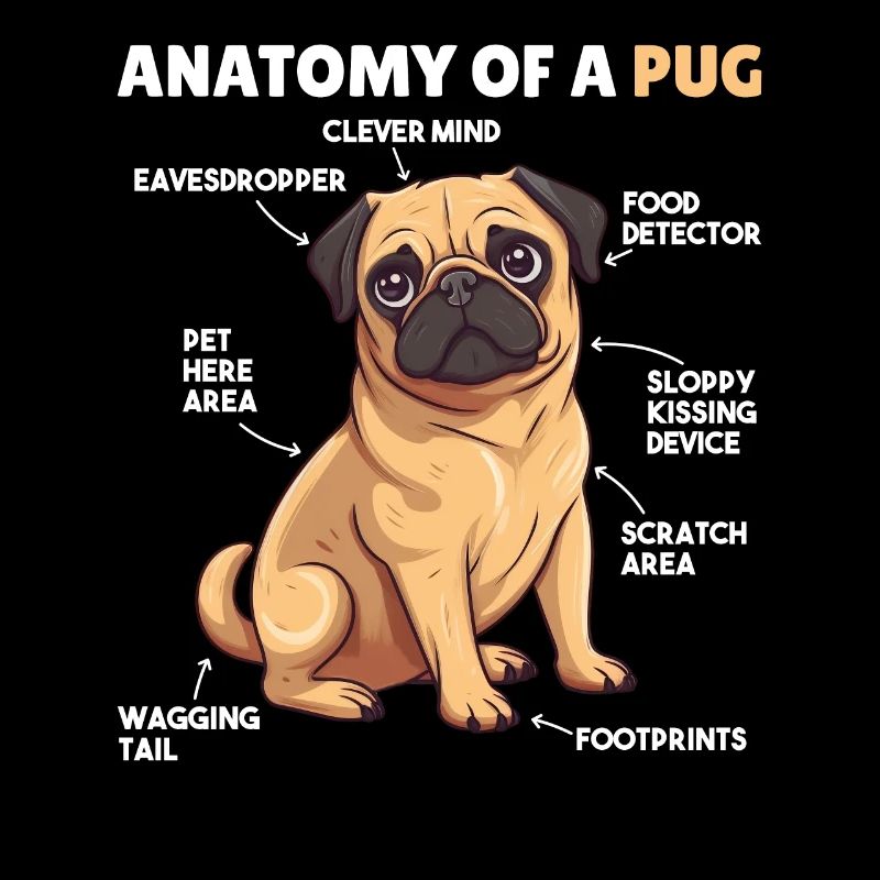 Explication du chien Anatomie d’un carlin