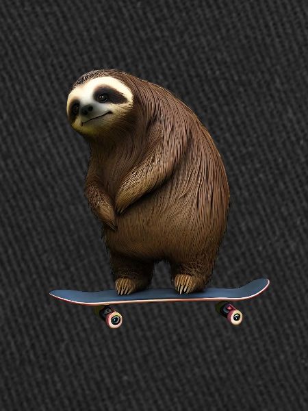Skateboard Sloth