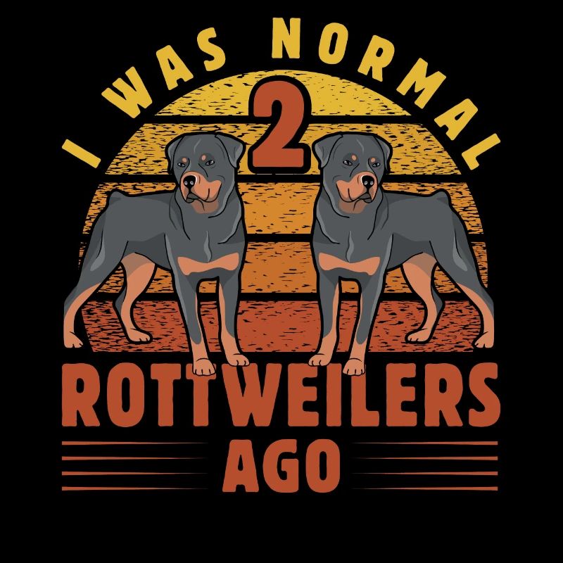 J’étais normal il y a 2 Rottweilers