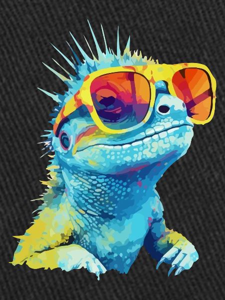 Zou the spectacled lizard