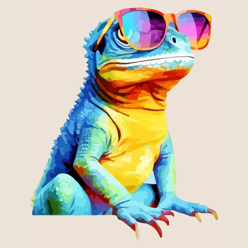 Hacko the spectacled lizard