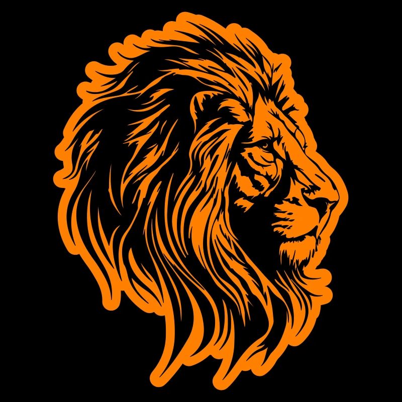Lion's head symbol lion