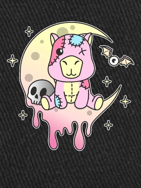 Kawaii Gothique Capybara Pastel Goth