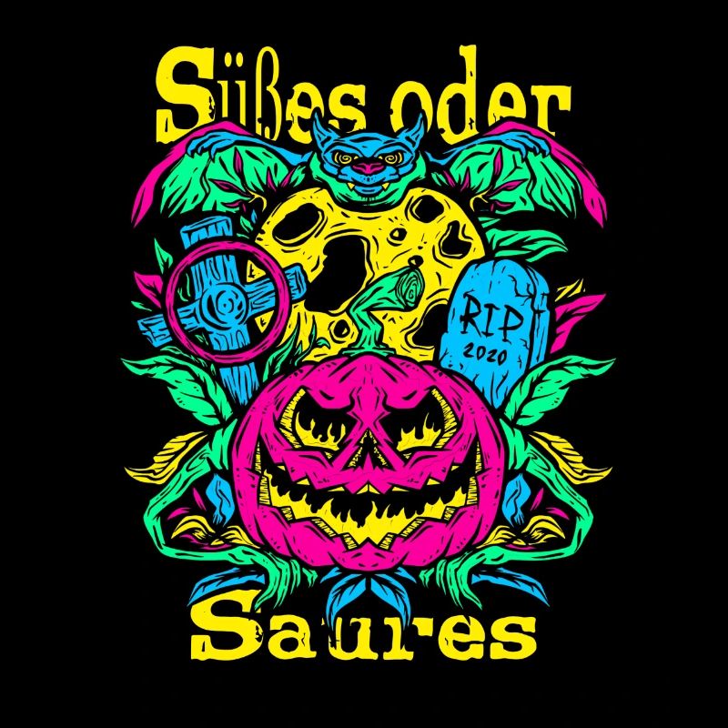 Süßes oder saures - Halloween Motiv