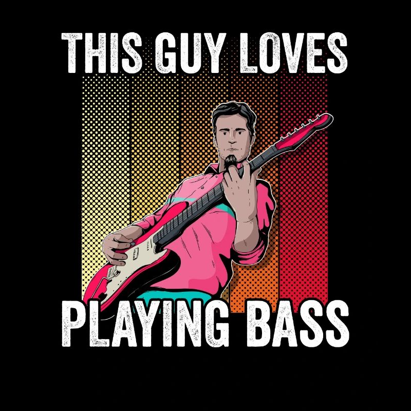 Ce gars aime jouer de la basse