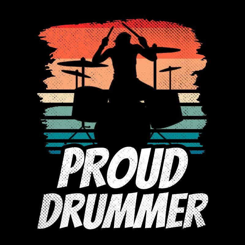 Proud drummer Playing drums Drums