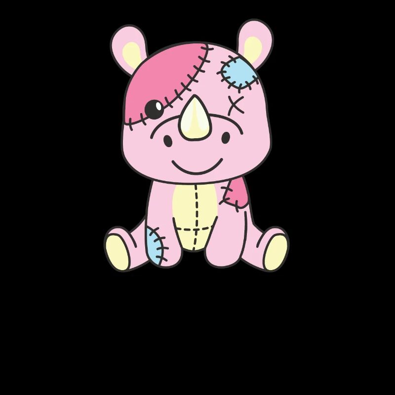 Kawaii Gothic Nashorn Pastellfarben Gothic Goth