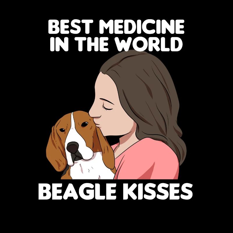 Beagle embrasse l’amant beagle