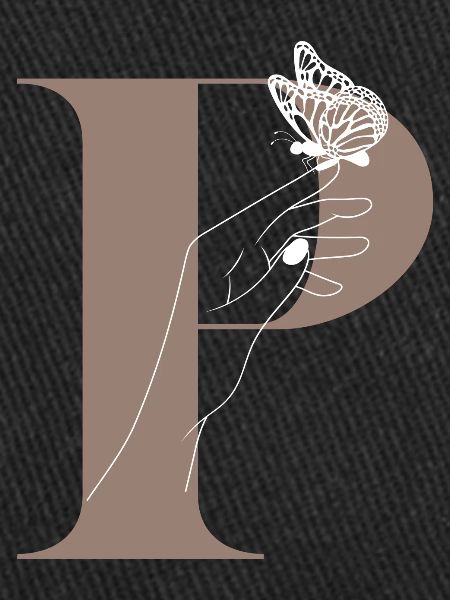 letter P Magic butterfly