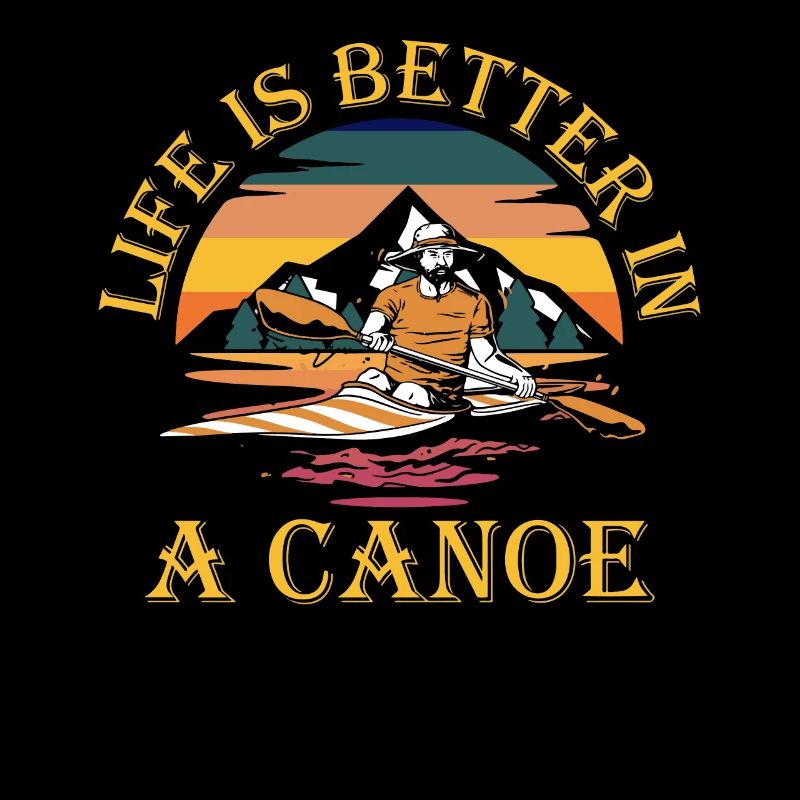 La vie est meilleure dans un canoë