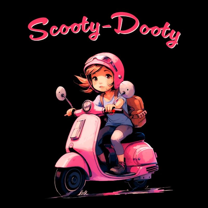 Fille de scooter
