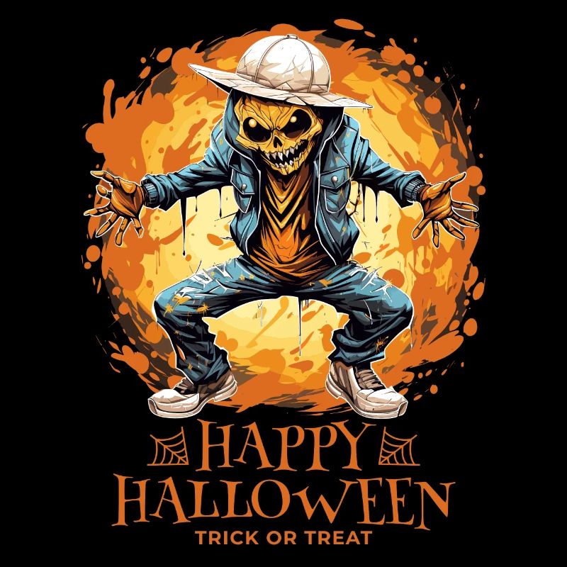 Joyeux Halloween Jack O Lantern Dabbing Monster