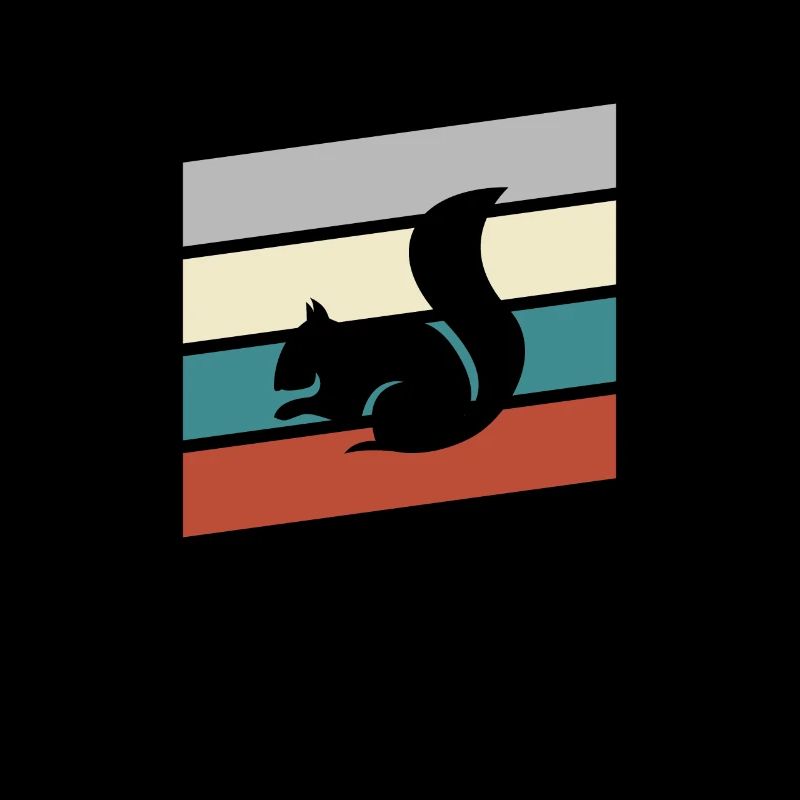 Eichhörnchen Retro