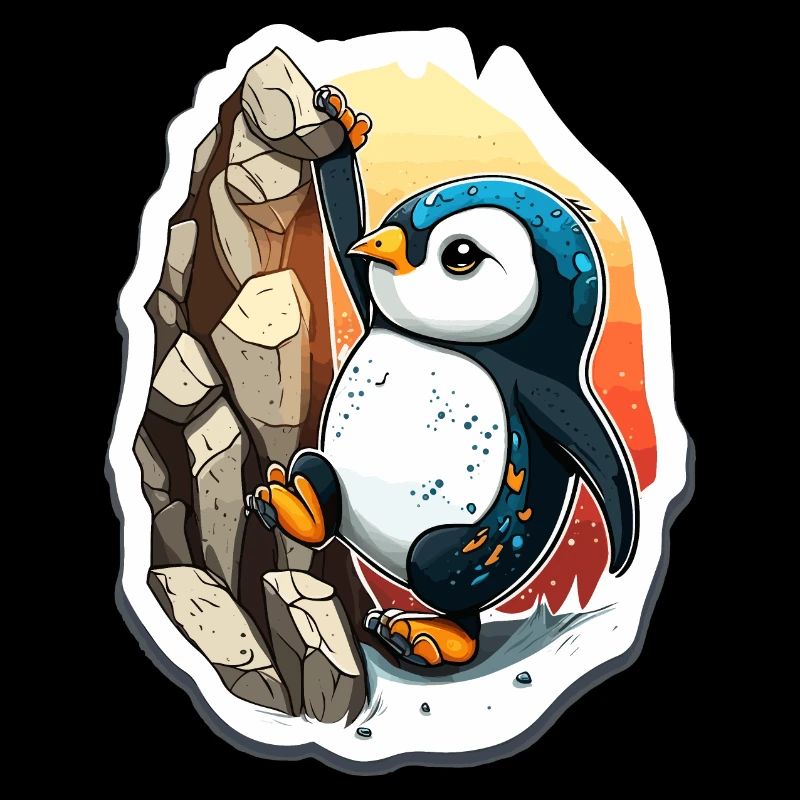 Pinguin-Klettern