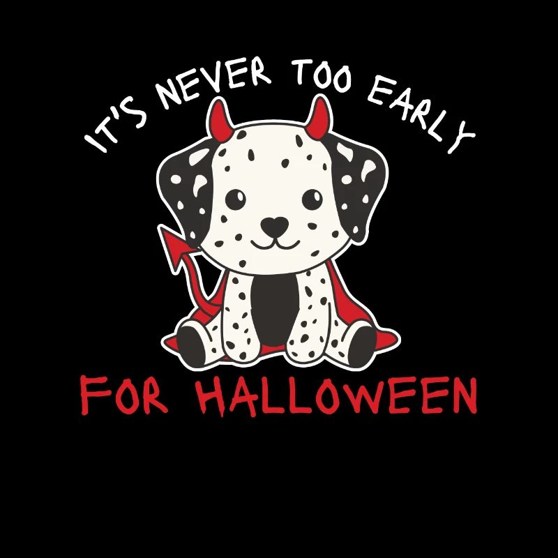 Dalmatians it's never too early for Halloween devils