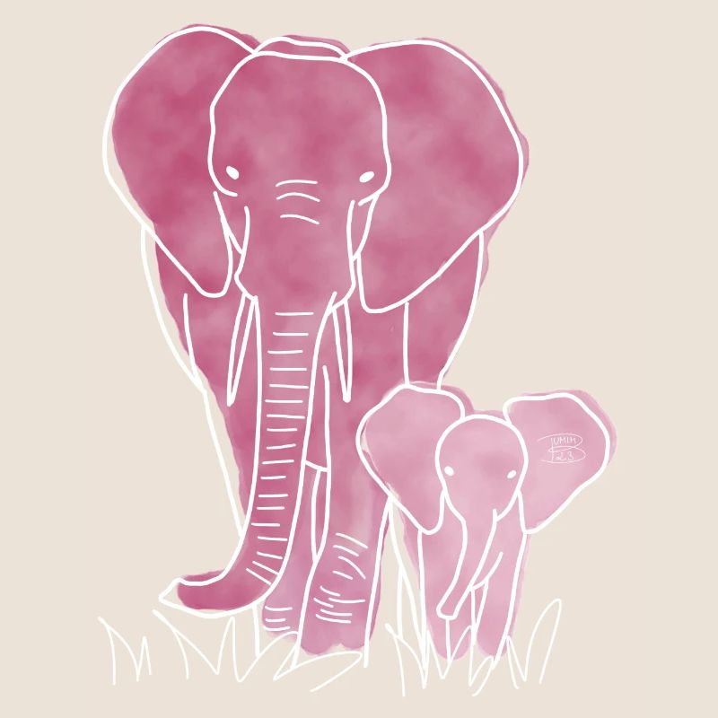 "Elefant", Boho Line Art Design, Serie „Big 5"