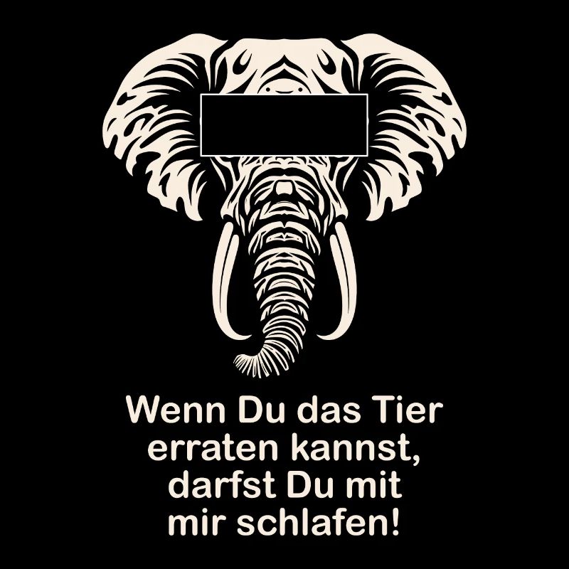Elefant Lustiger Spruch Witzige Geschenkidee