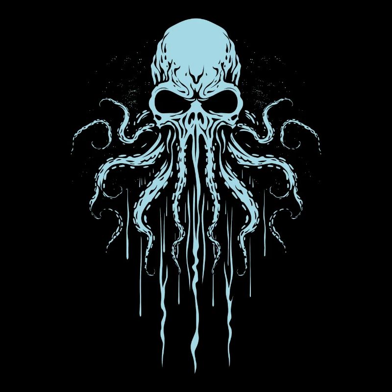Octopus Squid Animal Tattoo Gothpunk