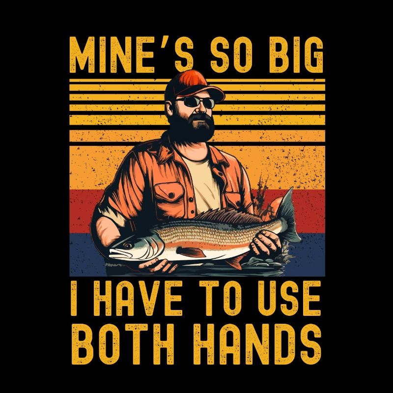 Funny angler saying retro