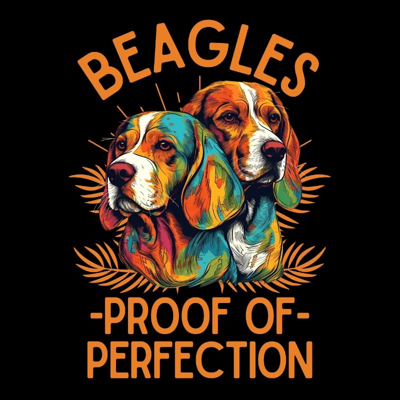 Beagle Lovers Colorful Beagle