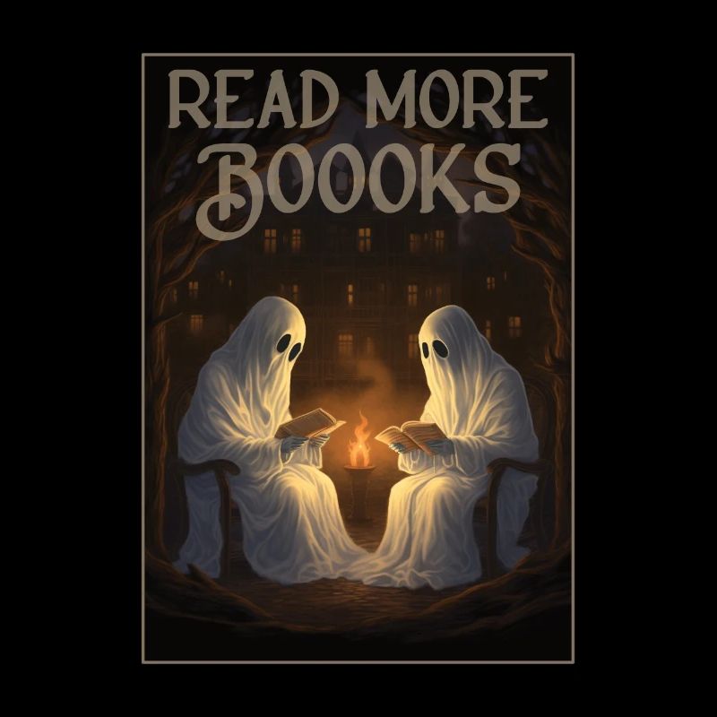 Groovy Read More Boooks Geist Halloween