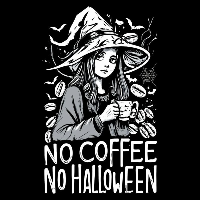 Pas de café Pas de Halloween Morning Muffle Witch